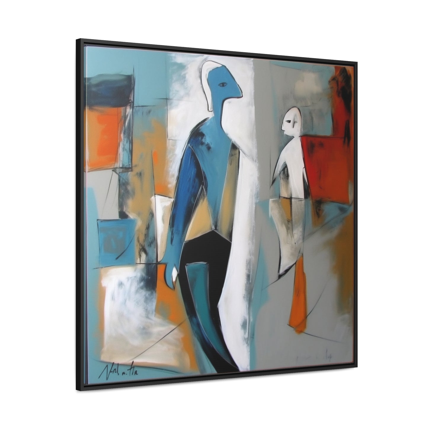 Sad Man 30, Valentinii, Gallery Canvas Wraps, Square Frame