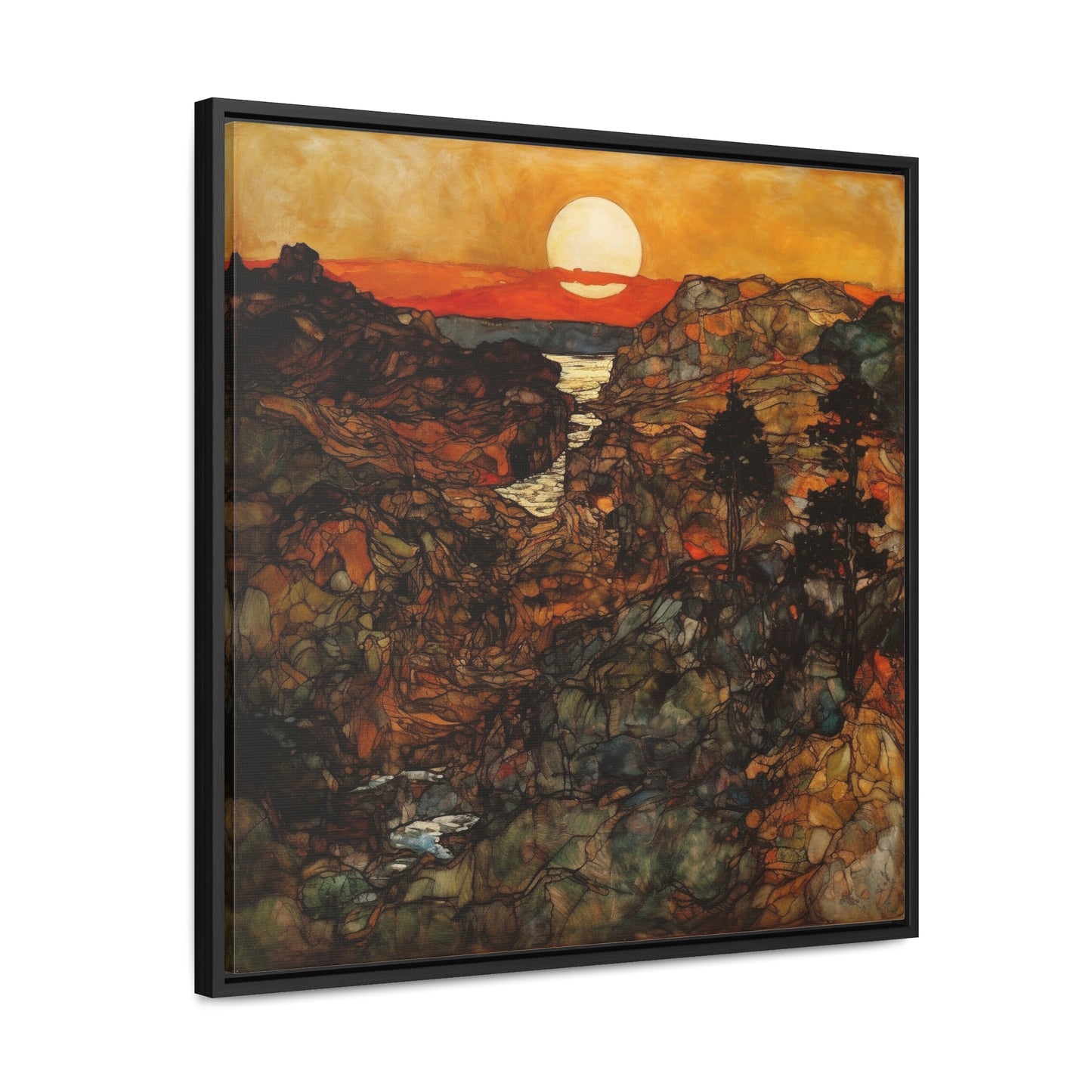 Land of the Sun 47, Valentinii, Gallery Canvas Wraps, Square Frame