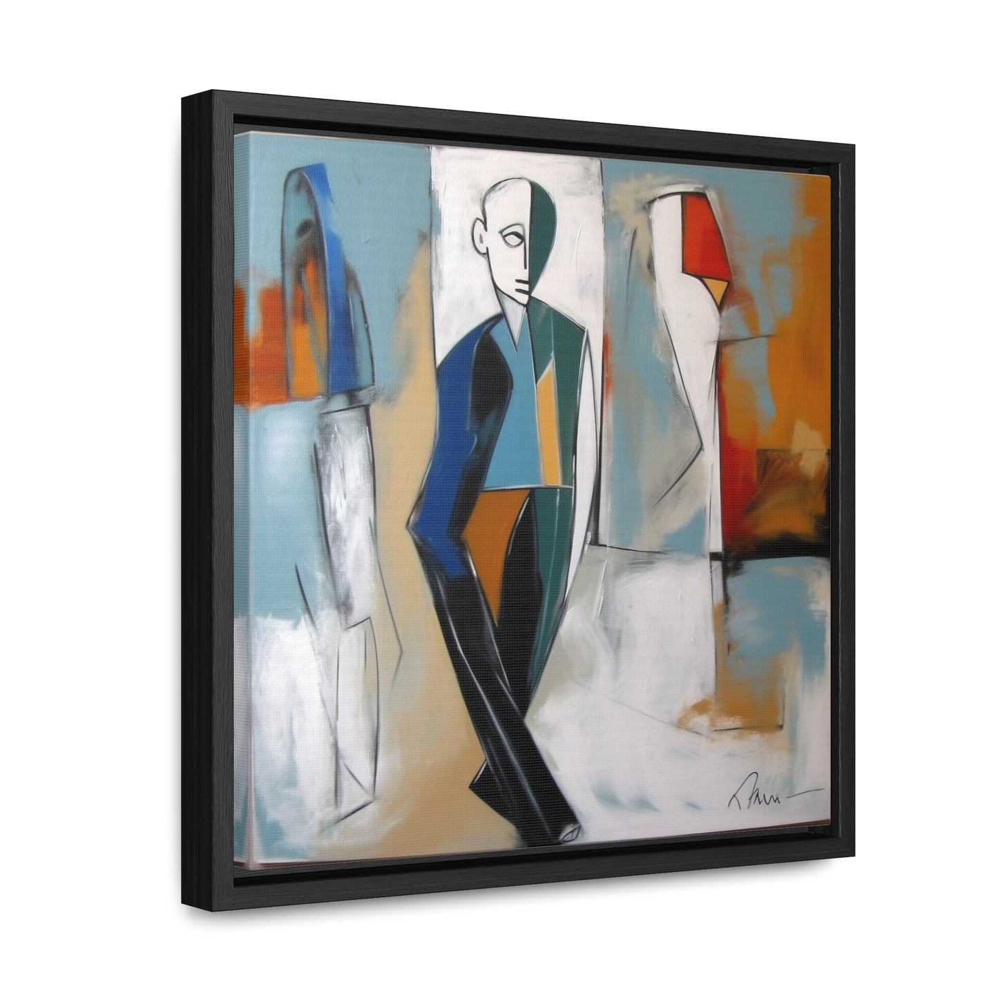 Sad Man 22, Valentinii, Gallery Canvas Wraps, Square Frame