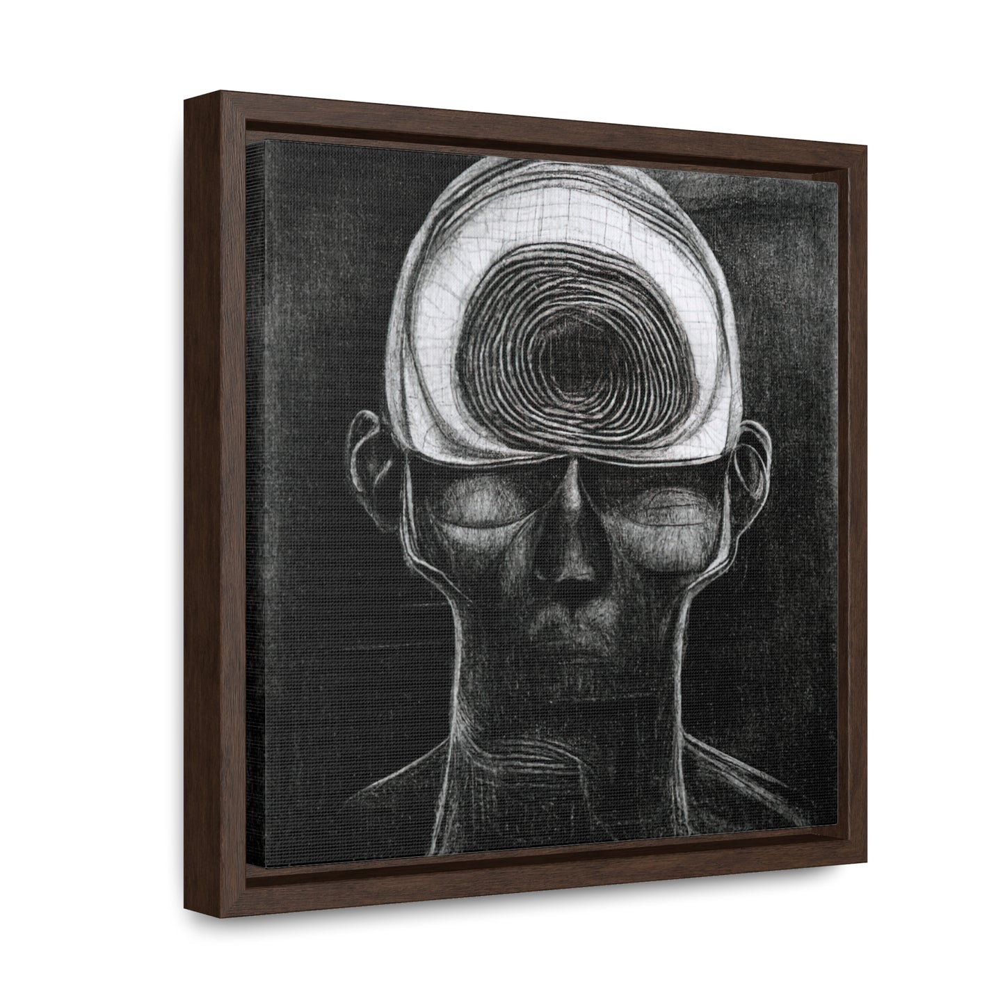 Brain 19, Valentinii, Gallery Canvas Wraps, Square Frame