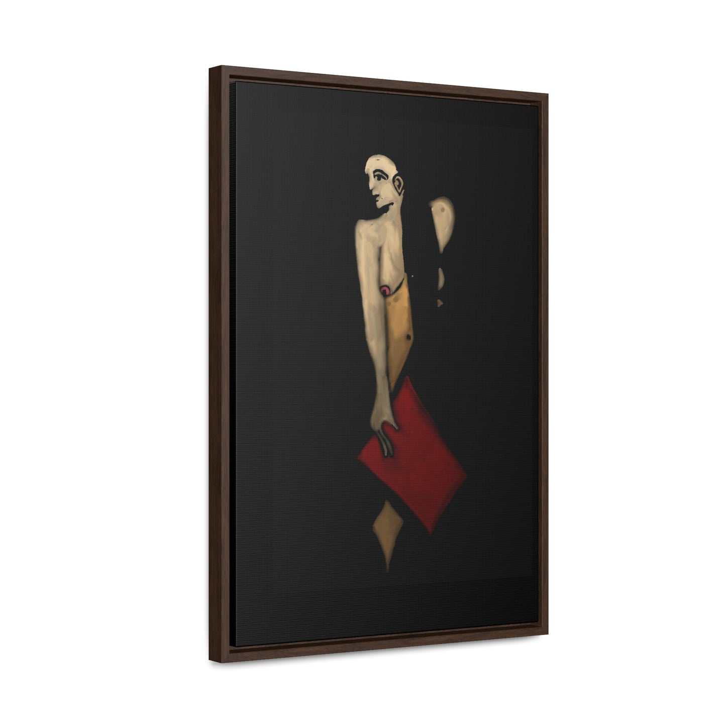 The Shadow Woman, Original Eduard Pavel, Gallery Canvas Wraps, Vertical Frame