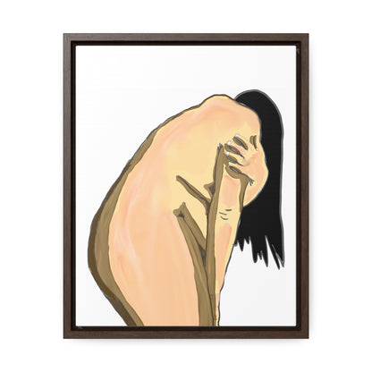 Sorrowful Woman, Original Eduard Pavel, Gallery Canvas Wraps, Vertical Frame