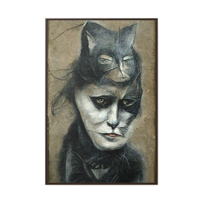 Cat Woman 33, Gallery Canvas Wraps, Vertical Frame