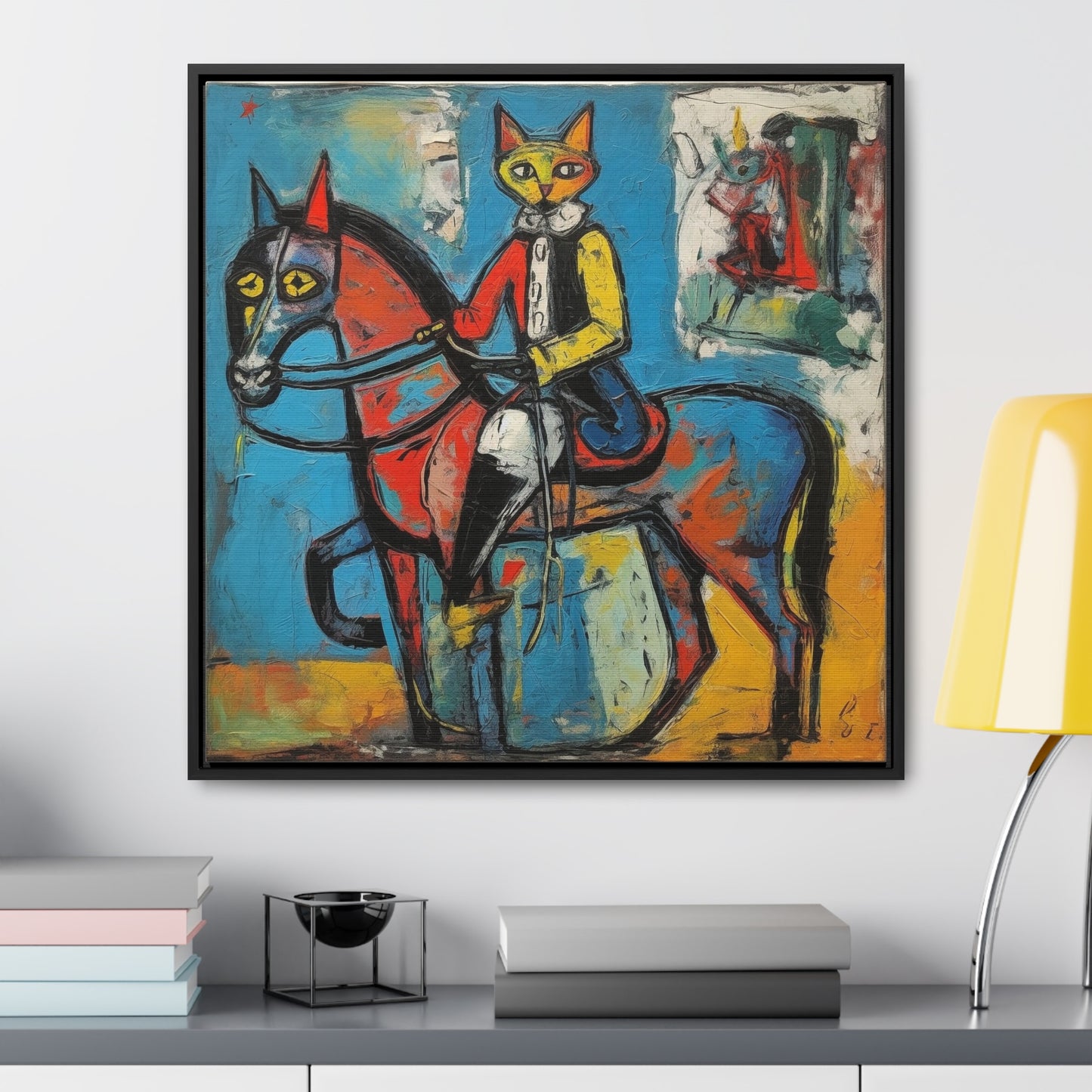 Cat 109, Gallery Canvas Wraps, Square Frame