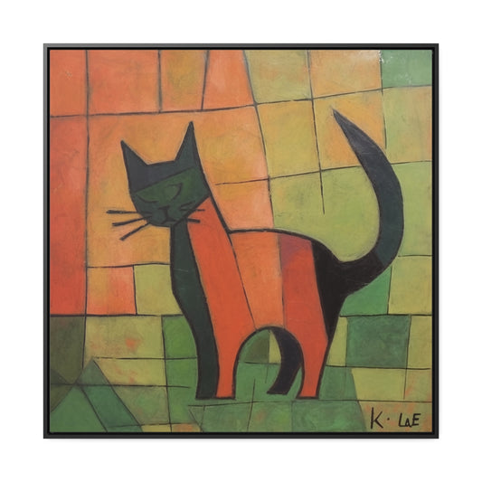 Cat 21, Gallery Canvas Wraps, Square Frame