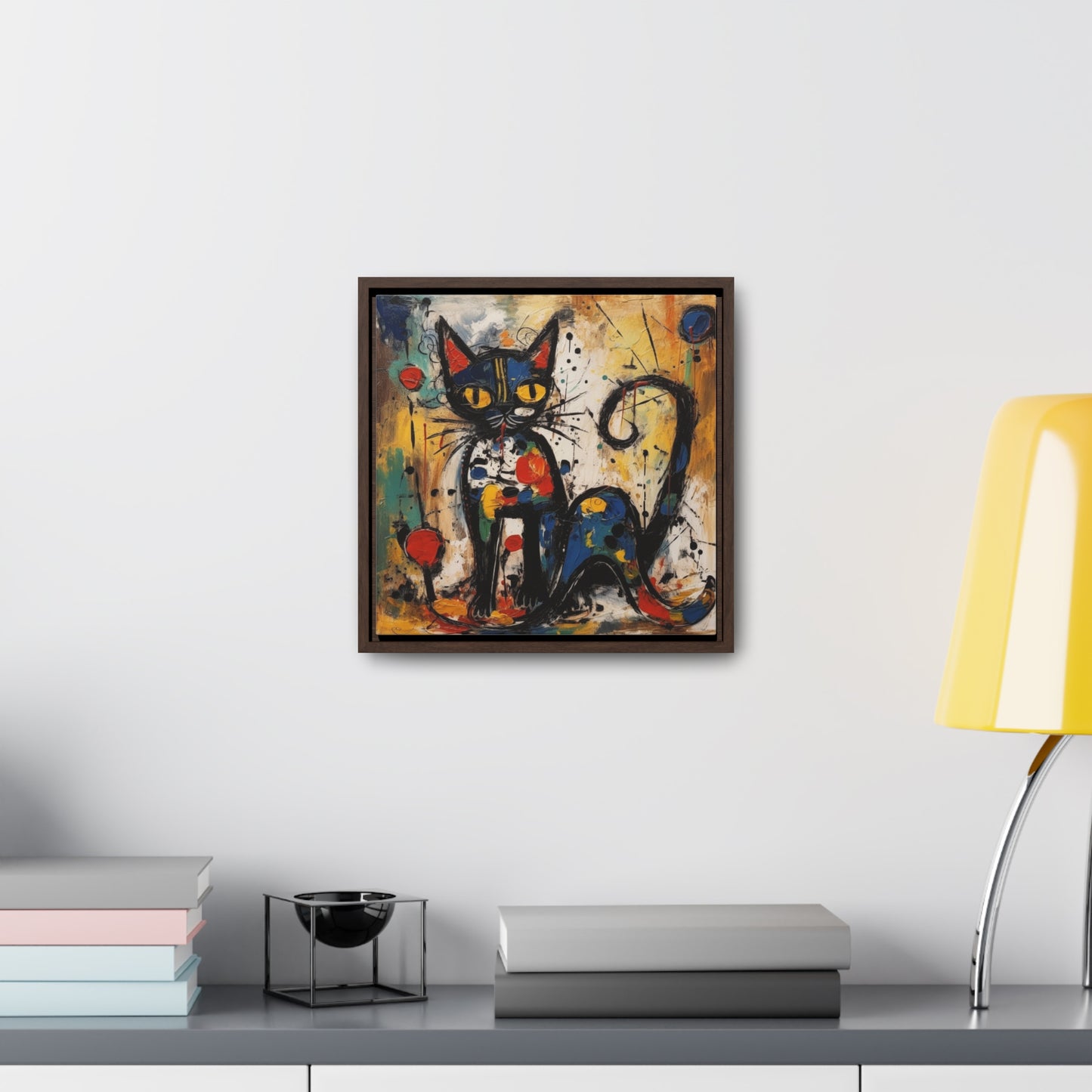 Cat 105, Gallery Canvas Wraps, Square Frame