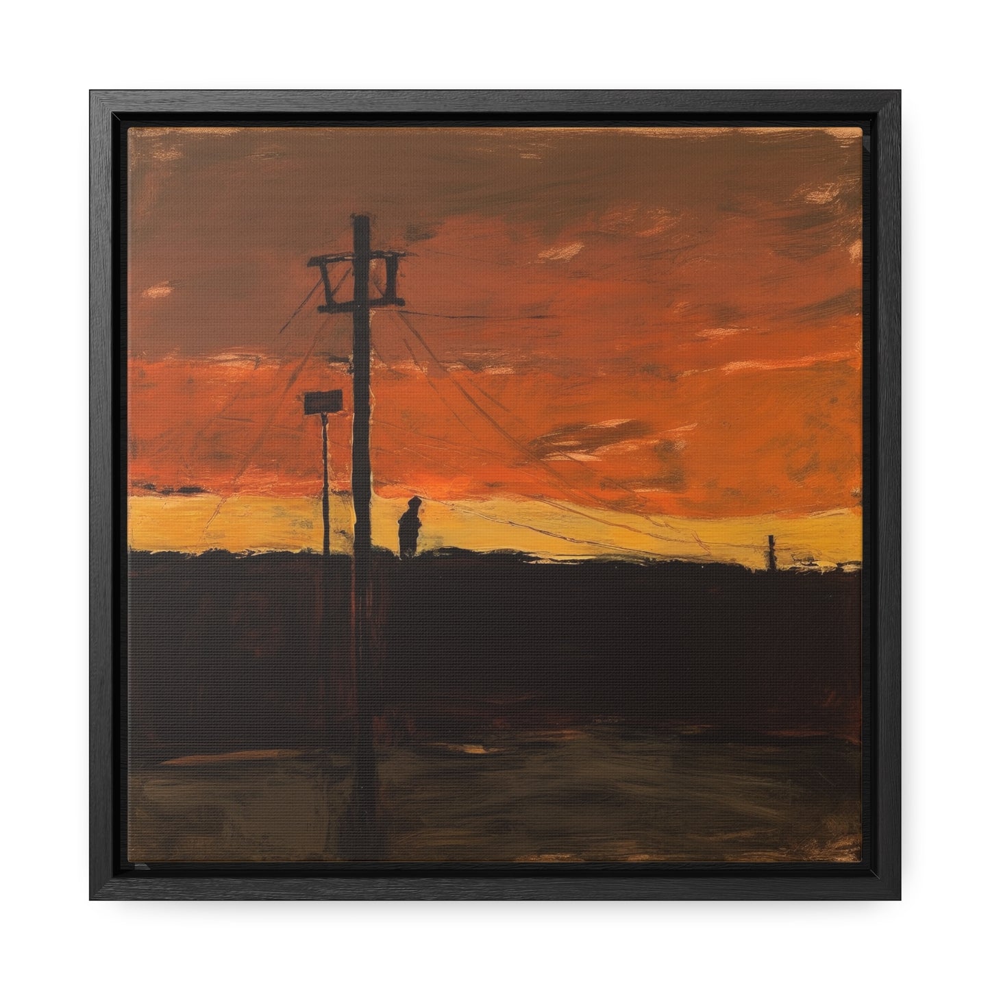 Land of the Sun 79, Valentinii, Gallery Canvas Wraps, Square Frame