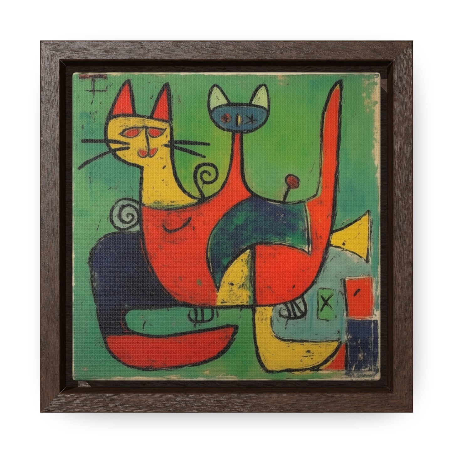 Cat 143, Gallery Canvas Wraps, Square Frame