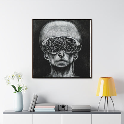 Brain 14, Valentinii, Gallery Canvas Wraps, Square Frame