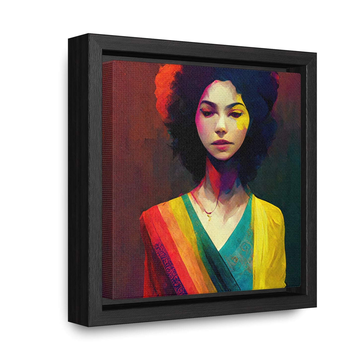 Lady's faces 25, Valentinii, Gallery Canvas Wraps, Square Frame