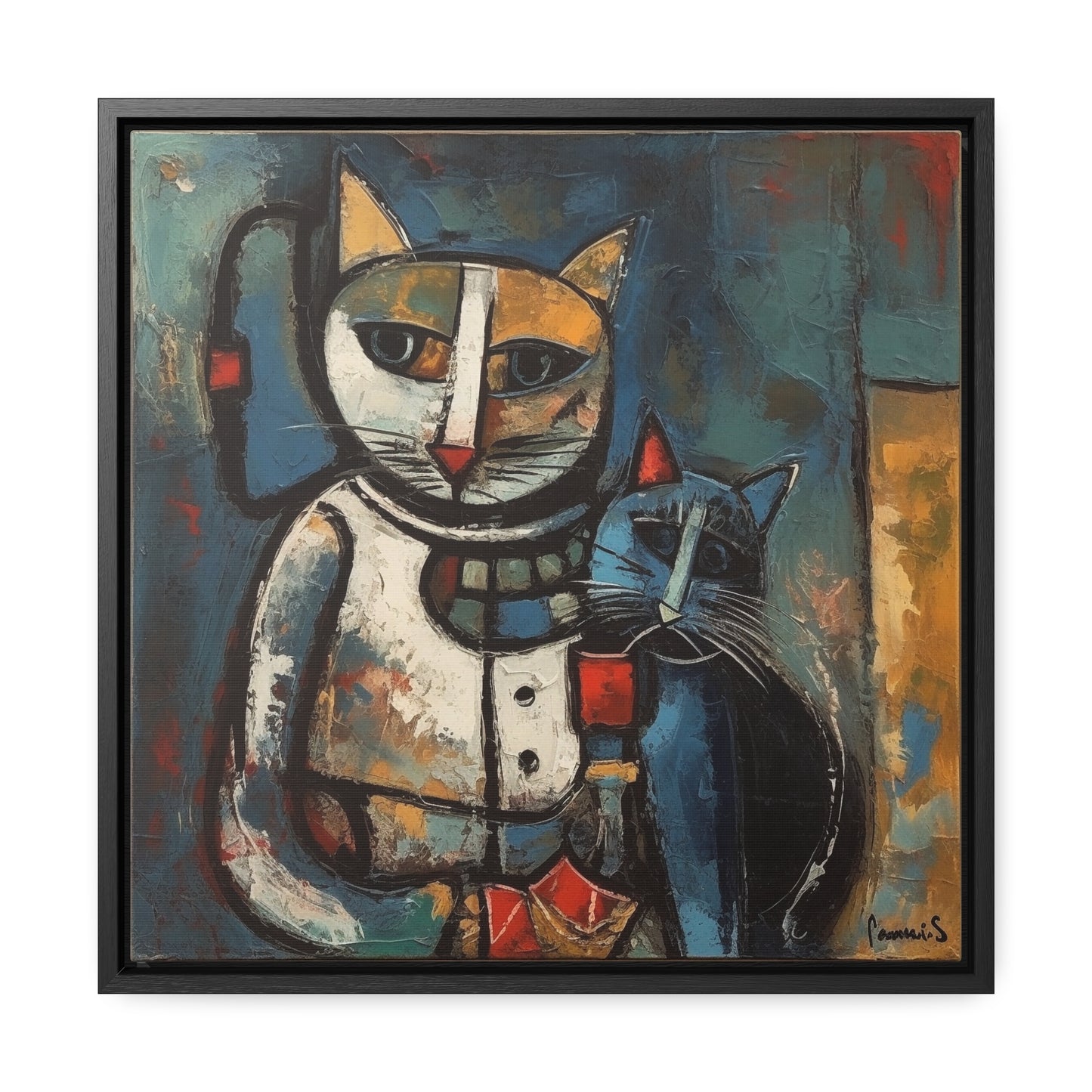 Cat 29, Gallery Canvas Wraps, Square Frame