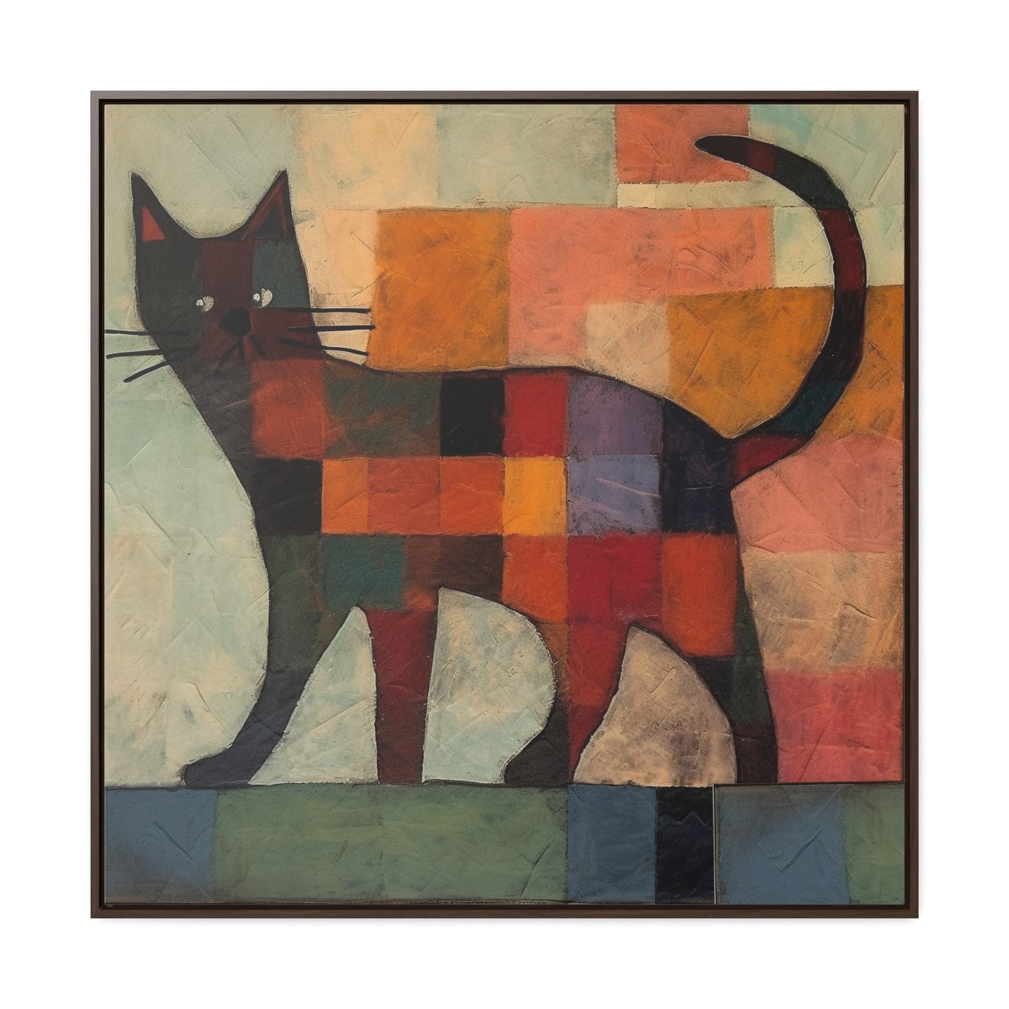 Cat 24, Gallery Canvas Wraps, Square Frame