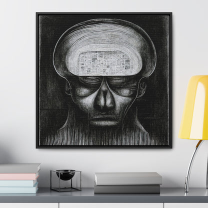 Brain 51, Valentinii, Gallery Canvas Wraps, Square Frame