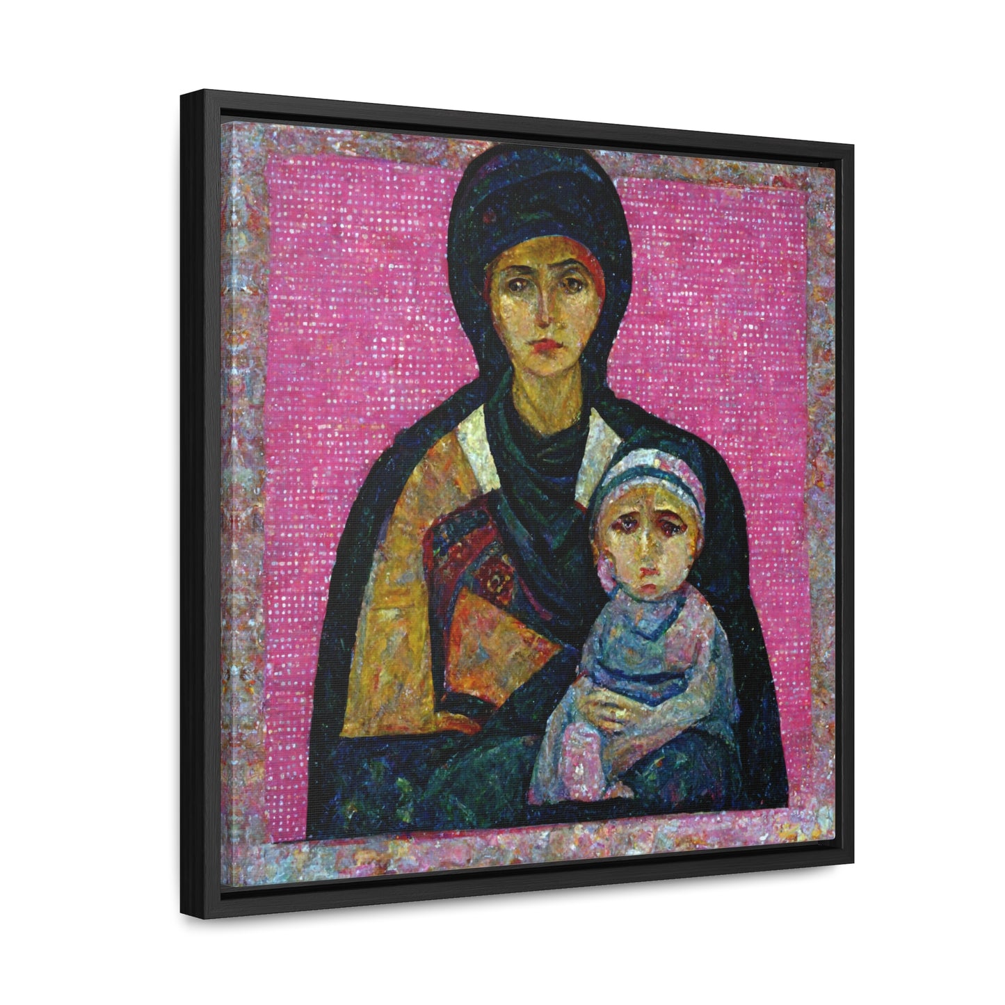 Mary and the Child 12, Valentinii, Gallery Canvas Wraps, Square Frame