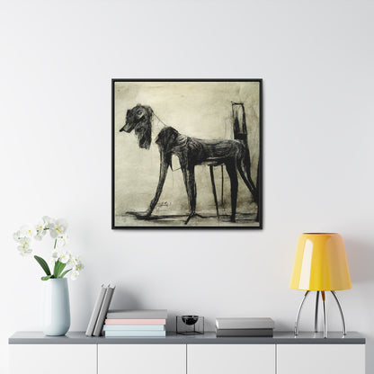 Dogs and Puppies 19, Valentinii, Gallery Canvas Wraps, Square Frame