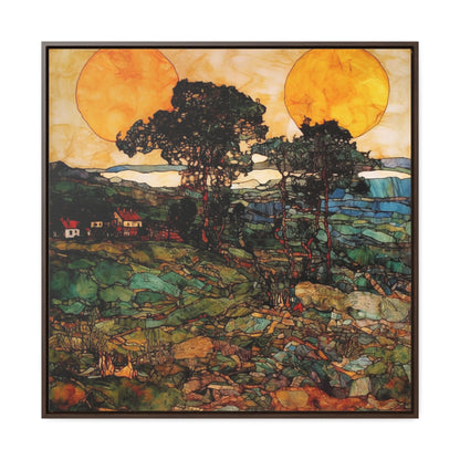 Land of the Sun 39, Valentinii, Gallery Canvas Wraps, Square Frame