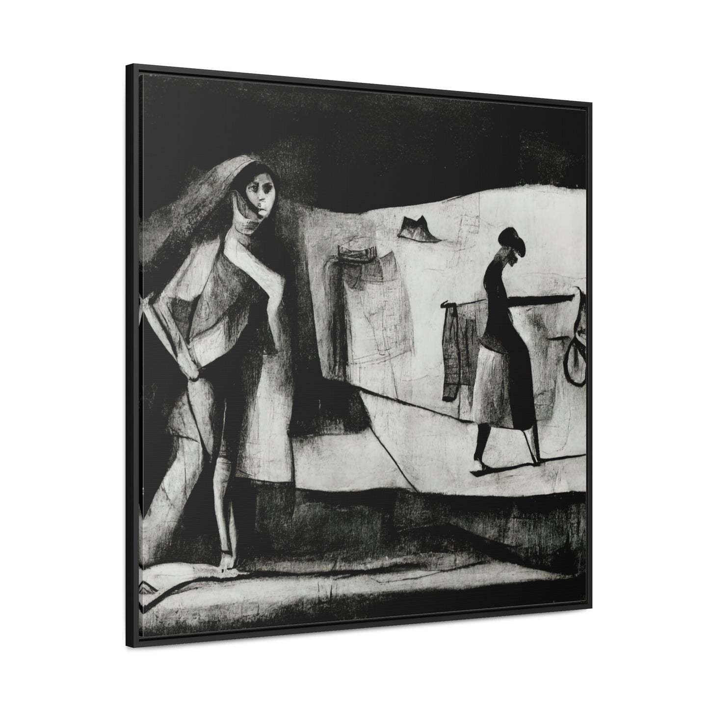 Domestic Memories 40, Valentinii, Gallery Canvas Wraps, Square Frame