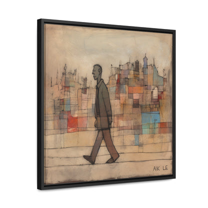 Sad Man 20, Valentinii, Gallery Canvas Wraps, Square Frame