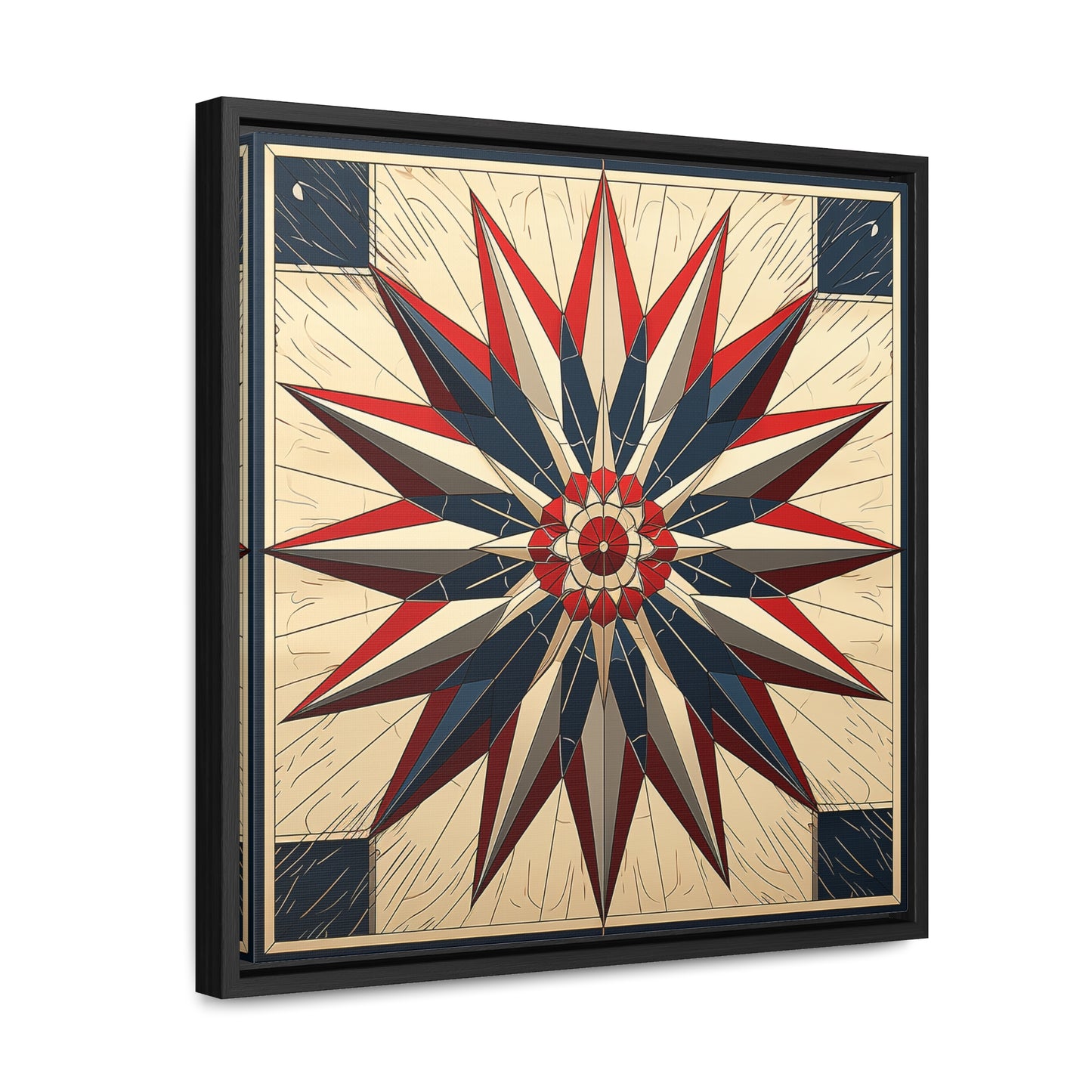 Flag 14, Gallery Canvas Wraps, Square Frame