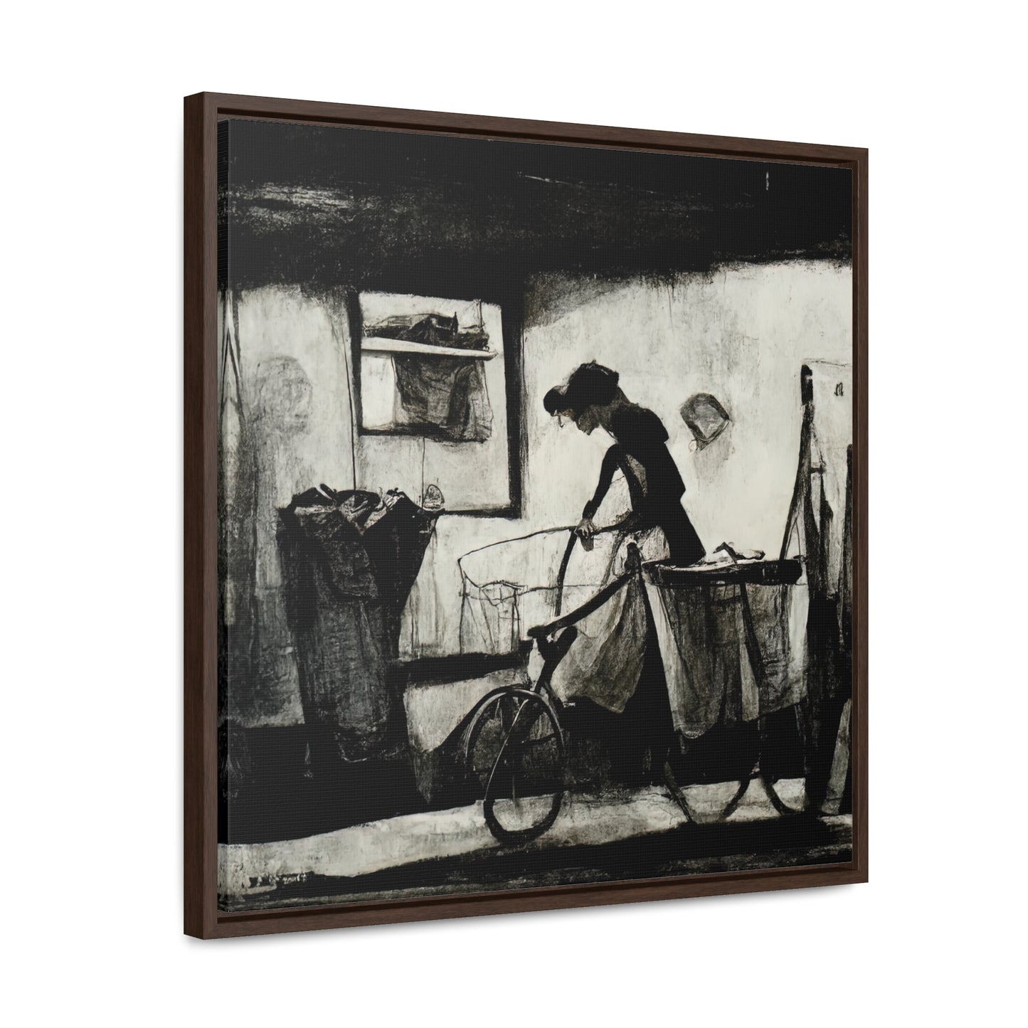 Domestic Memories 28, Valentinii, Gallery Canvas Wraps, Square Frame