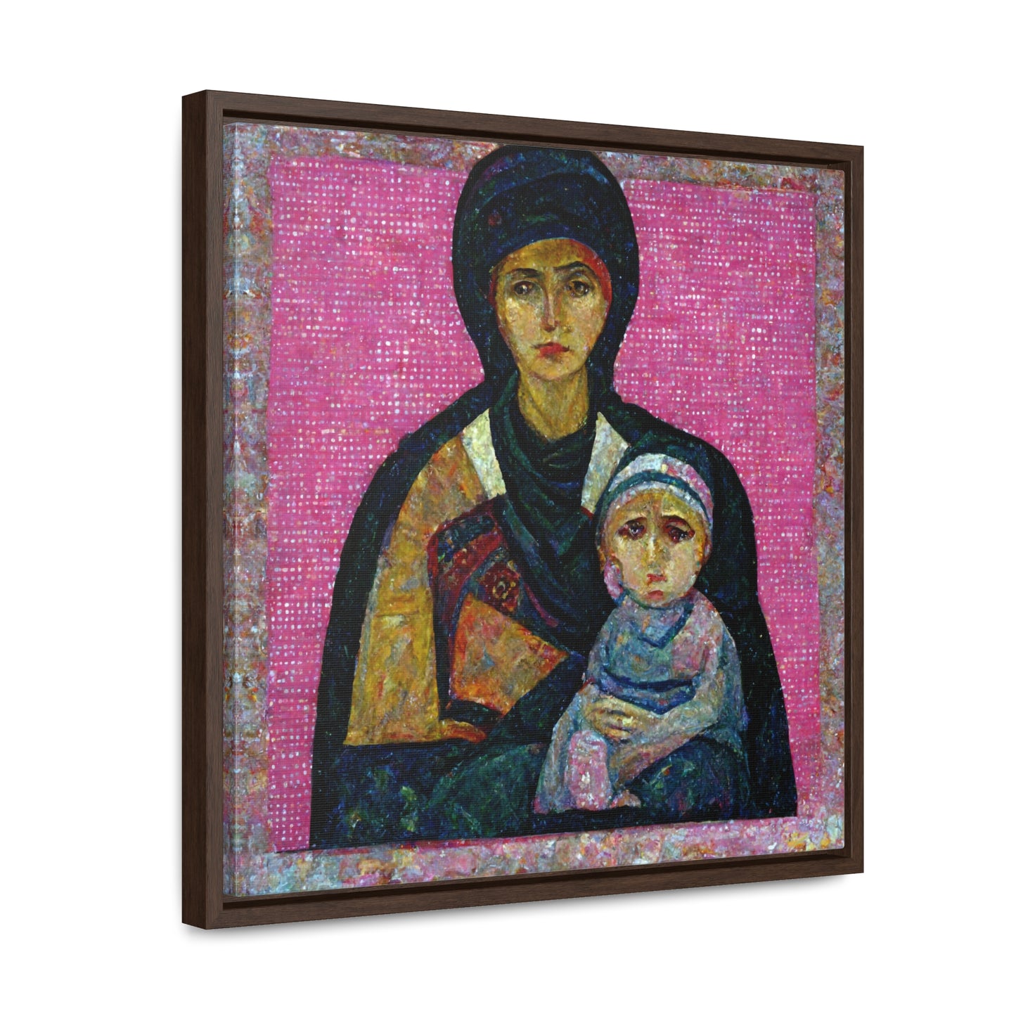 Mary and the Child 12, Valentinii, Gallery Canvas Wraps, Square Frame