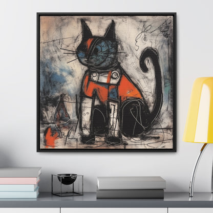 Cat 45, Gallery Canvas Wraps, Square Frame