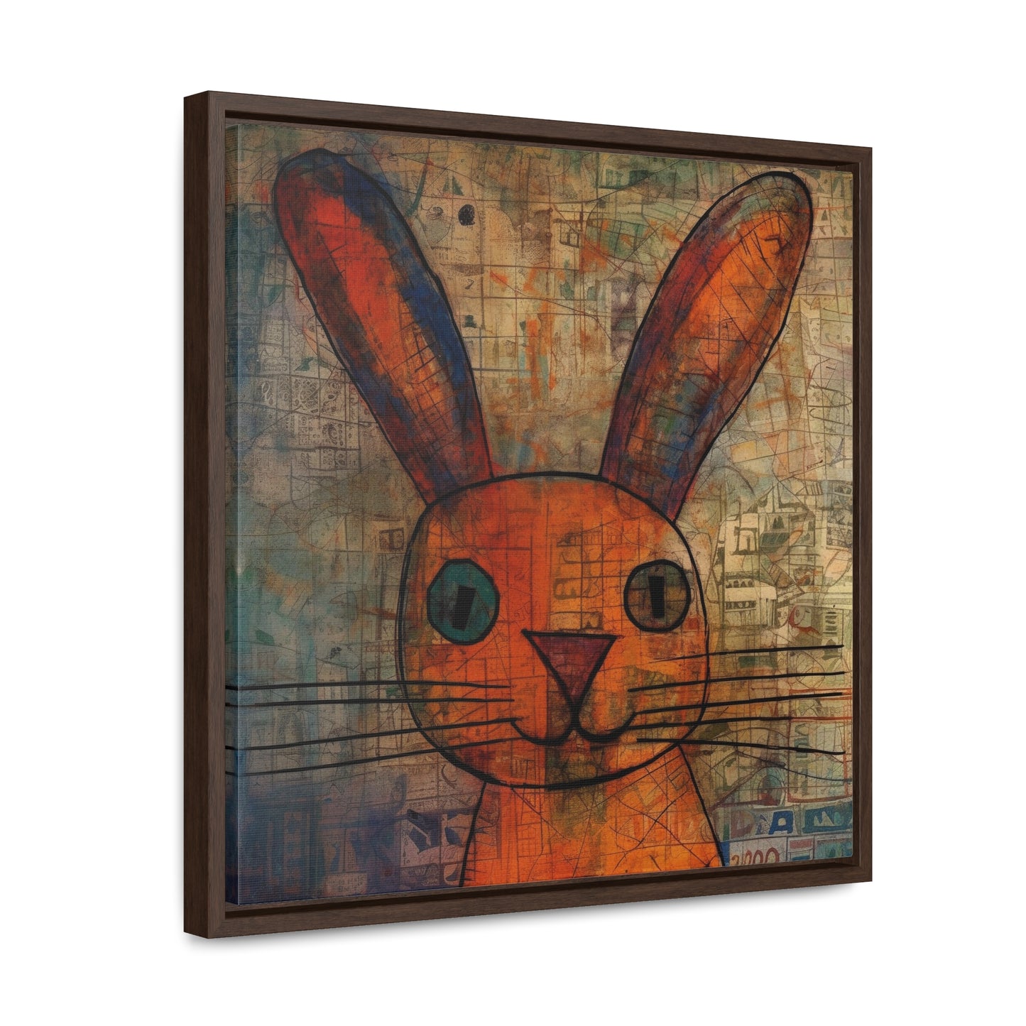 Rabbit 10, Gallery Canvas Wraps, Square Frame