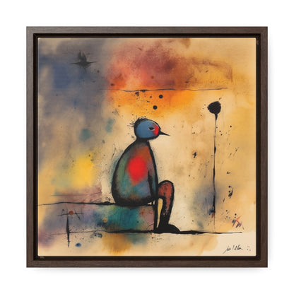 Sad Man 8, Gallery Canvas Wraps, Square Frame