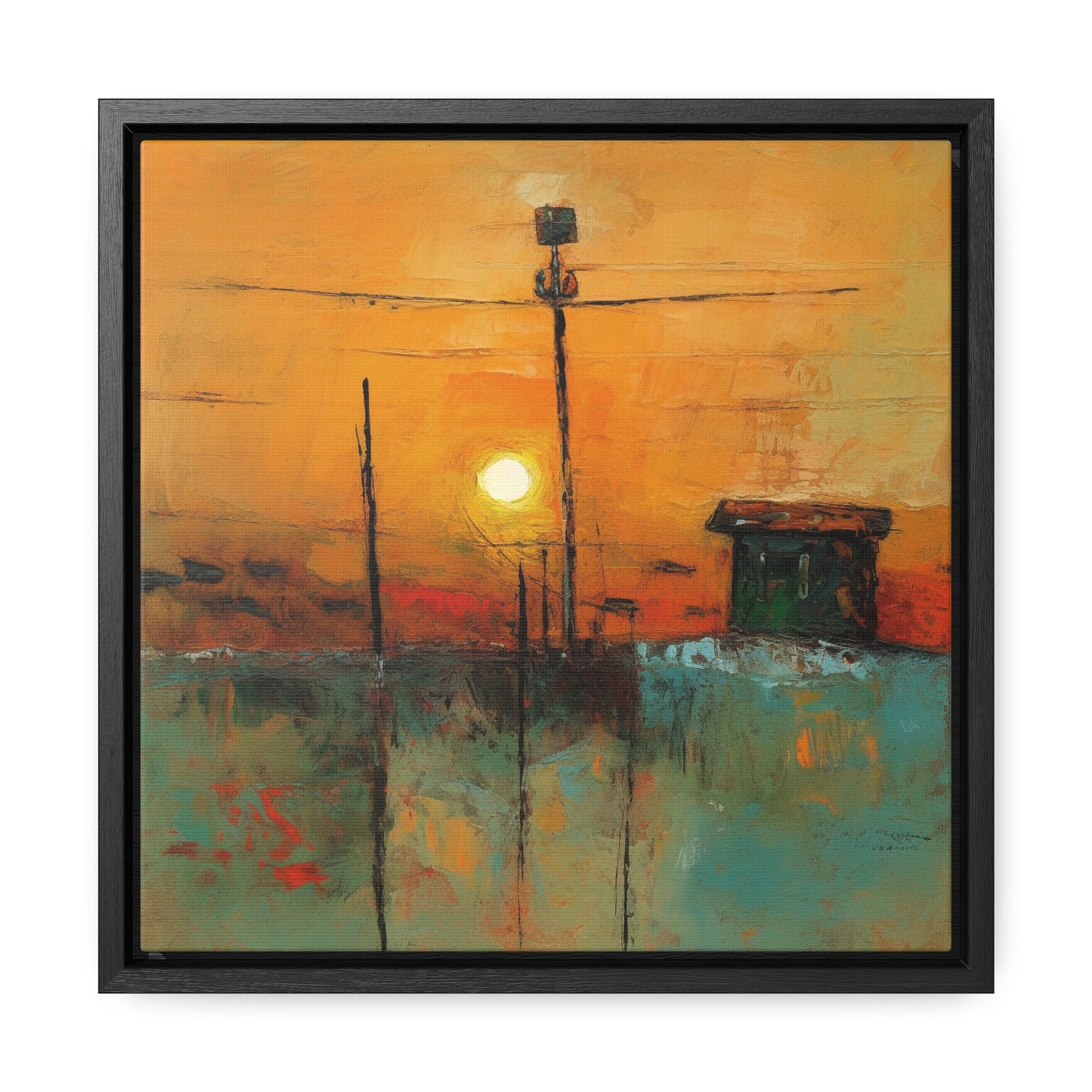 Land of the Sun 49, Valentinii, Gallery Canvas Wraps, Square Frame