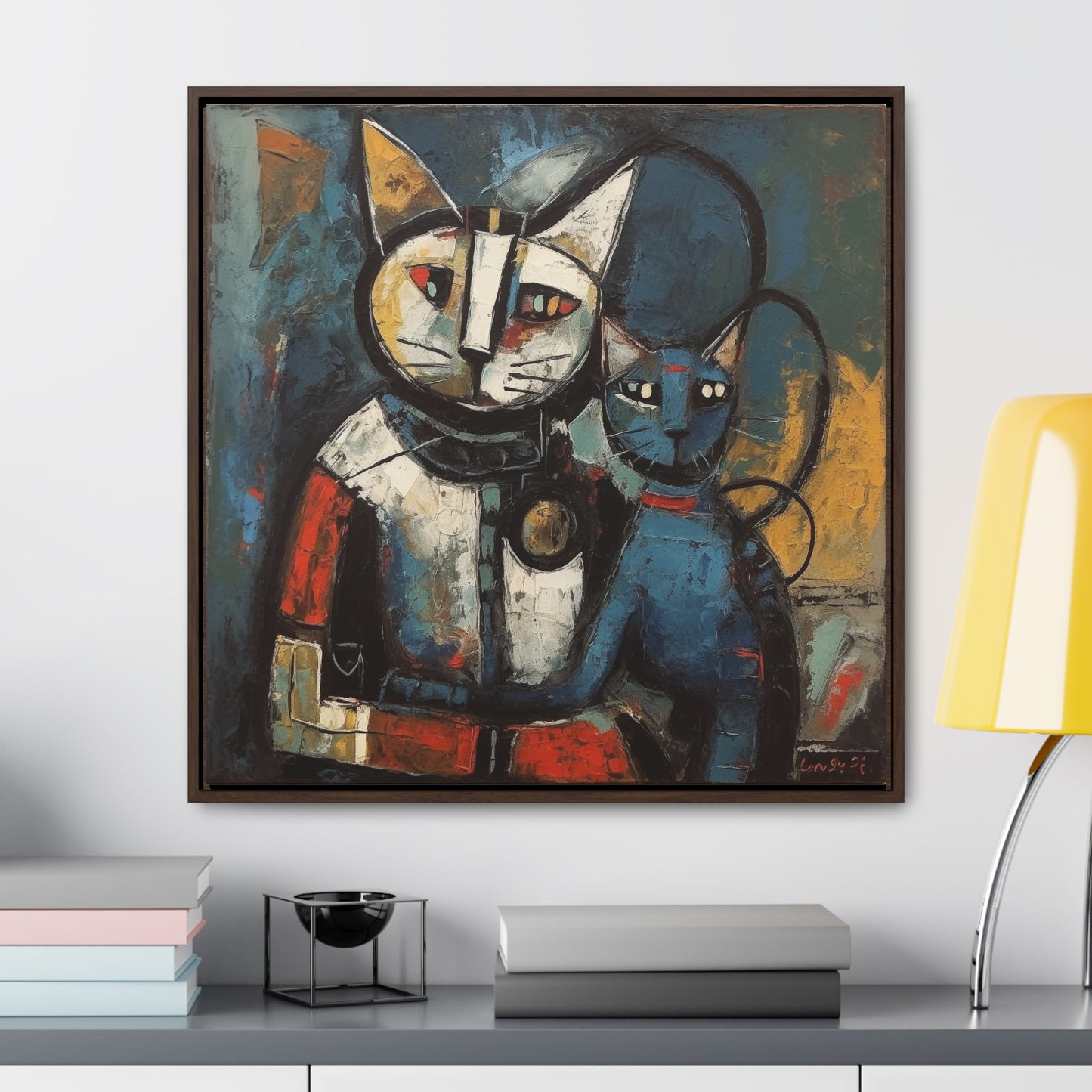 Cat 82, Gallery Canvas Wraps, Square Frame