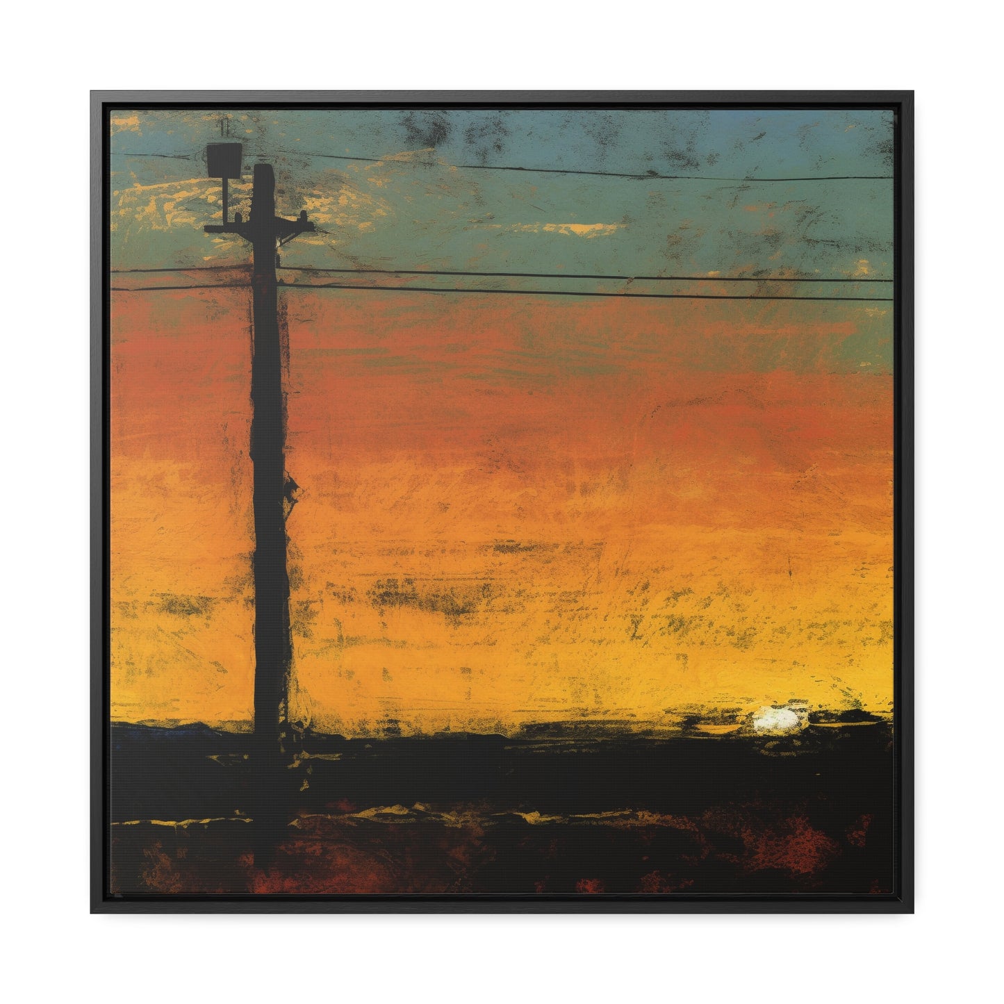 Land of the Sun 82, Valentinii, Gallery Canvas Wraps, Square Frame