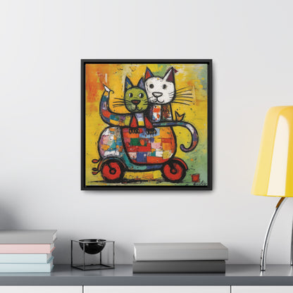 Cat 141, Gallery Canvas Wraps, Square Frame