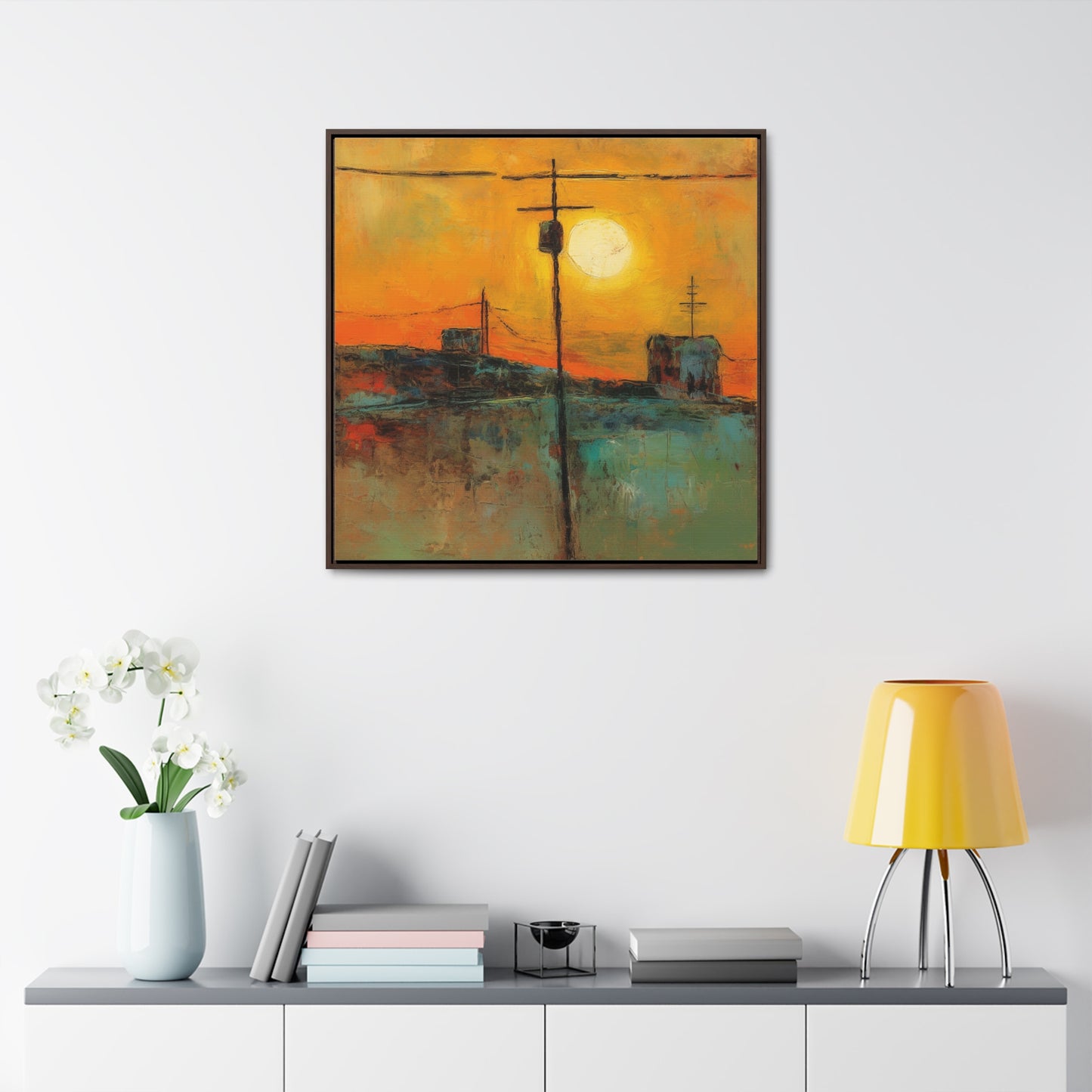 Land of the Sun 53, Valentinii, Gallery Canvas Wraps, Square Frame