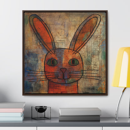 Rabbit 2, Gallery Canvas Wraps, Square Frame