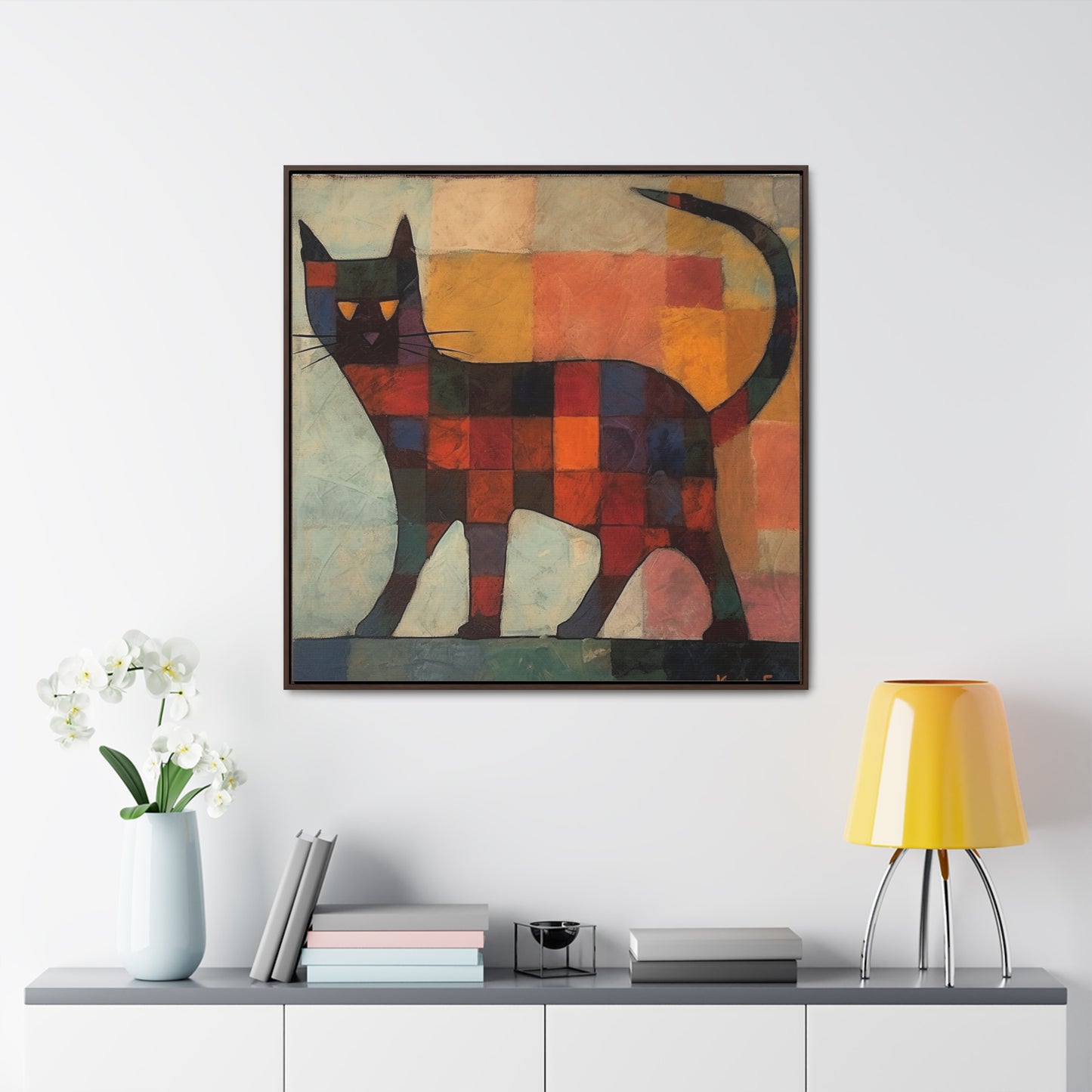 Cat 18, Gallery Canvas Wraps, Square Frame