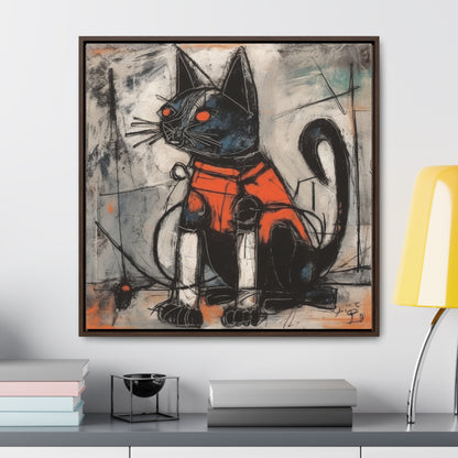 Cat 86, Gallery Canvas Wraps, Square Frame