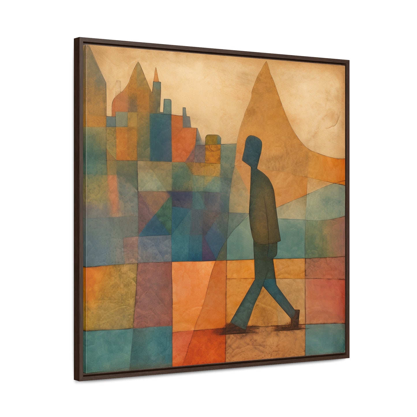 Sad Man 18, Gallery Canvas Wraps, Square Frame