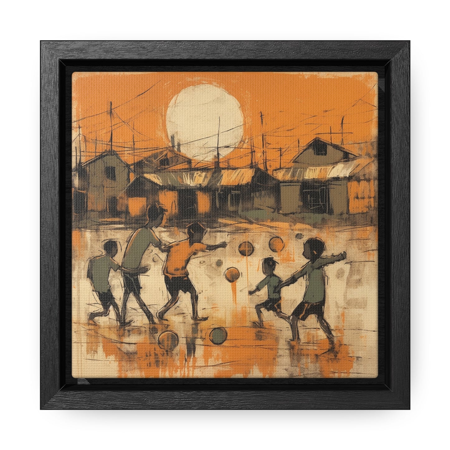 Childhood 22, Gallery Canvas Wraps, Square Frame