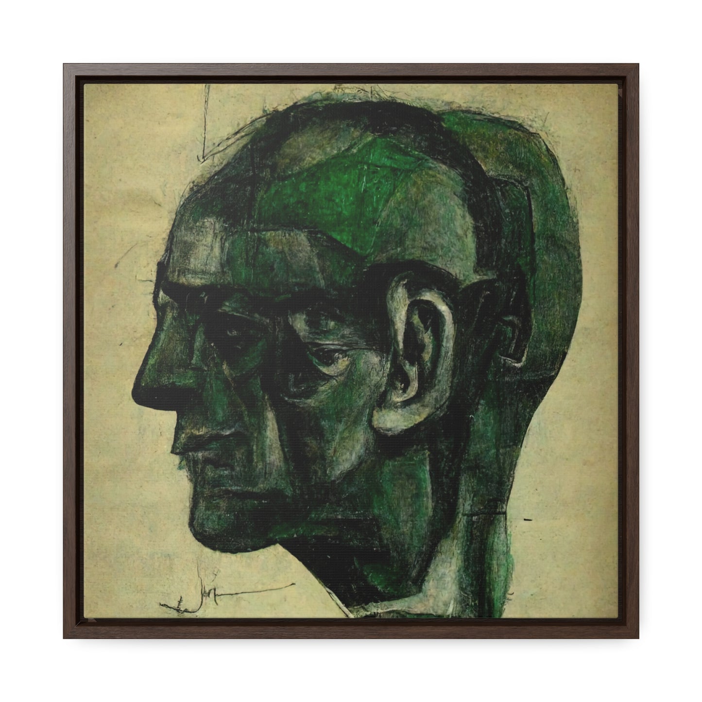 Heads 7, Valentinii, Gallery Canvas Wraps, Square Frame