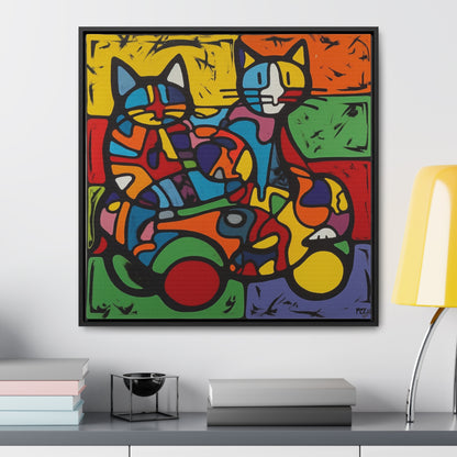 Cat 145, Gallery Canvas Wraps, Square Frame