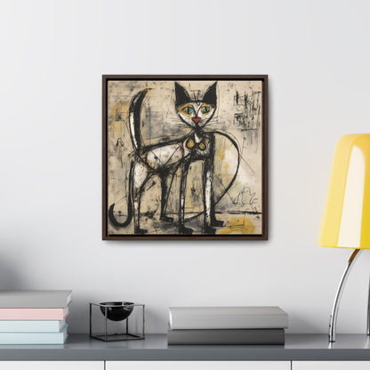 Cat 47, Gallery Canvas Wraps, Square Frame