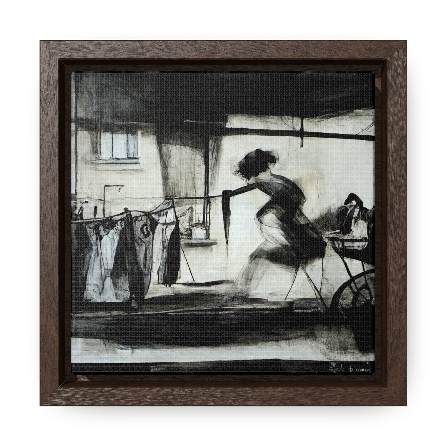 Domestic Memories 16, Valentinii, Gallery Canvas Wraps, Square Frame