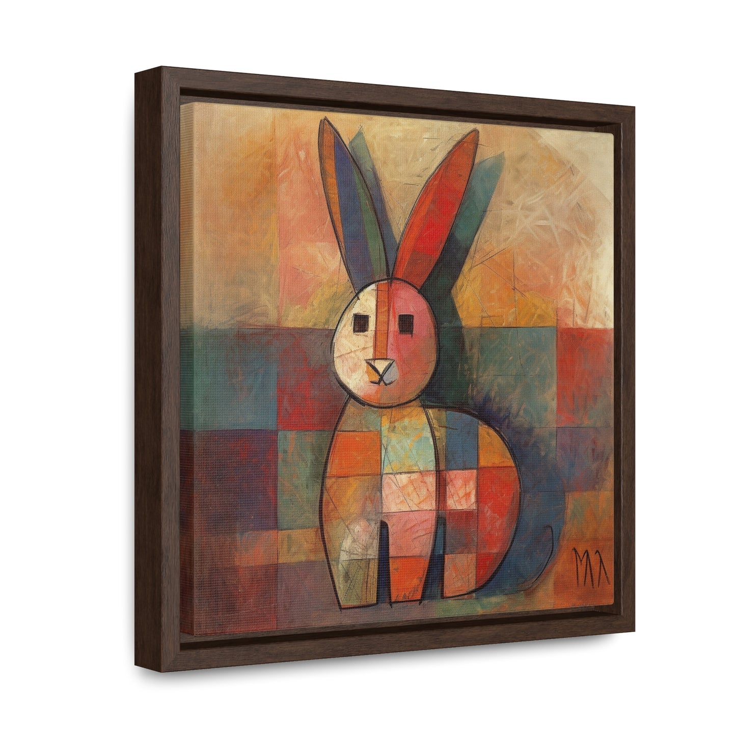 Rabbit 36, Gallery Canvas Wraps, Square Frame