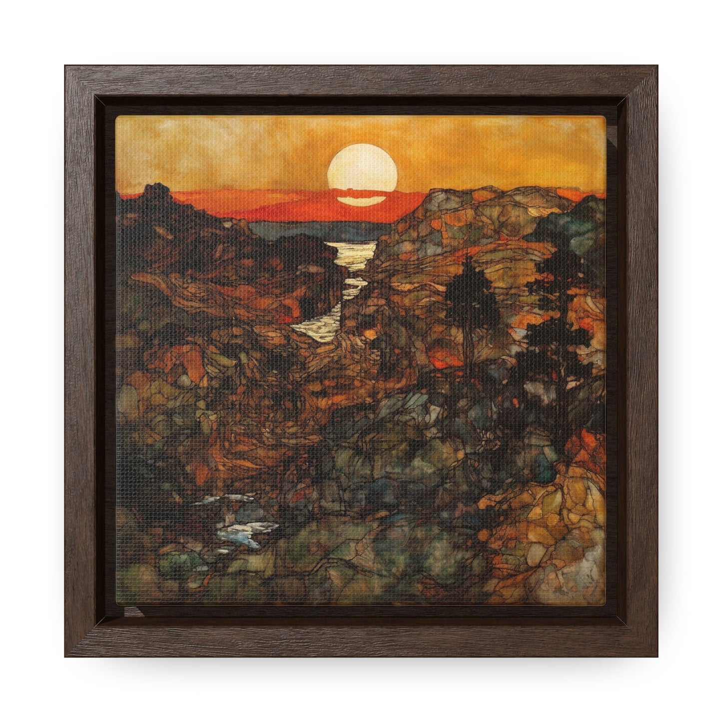 Land of the Sun 47, Valentinii, Gallery Canvas Wraps, Square Frame