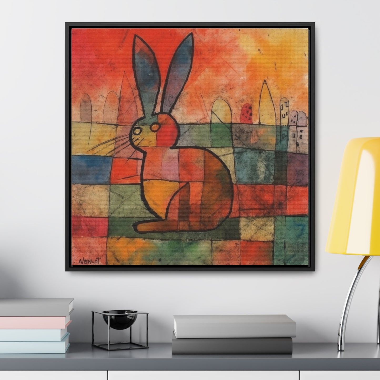 Rabbit 39, Gallery Canvas Wraps, Square Frame