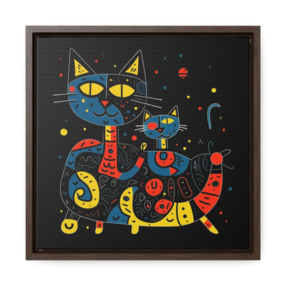 Cat 128, Gallery Canvas Wraps, Square Frame