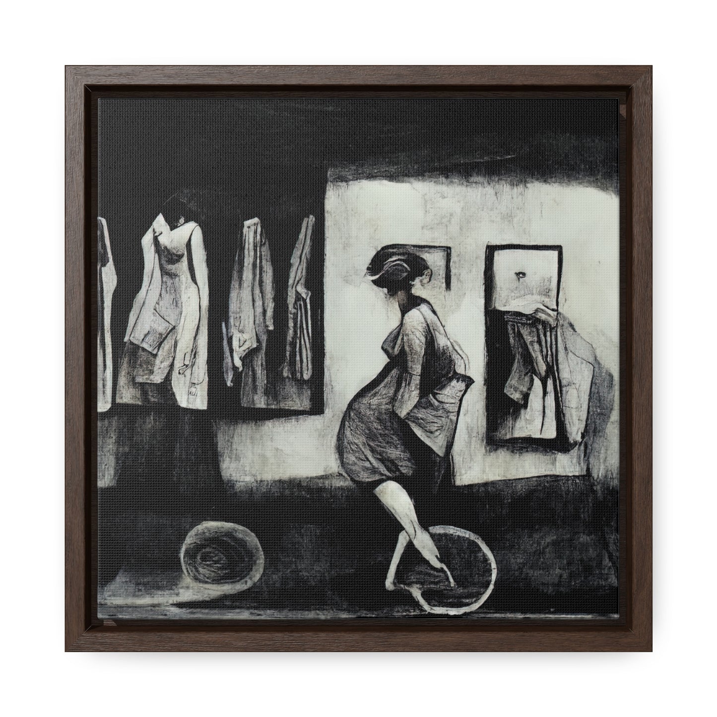 Domestic Memories 43, Valentinii, Gallery Canvas Wraps, Square Frame