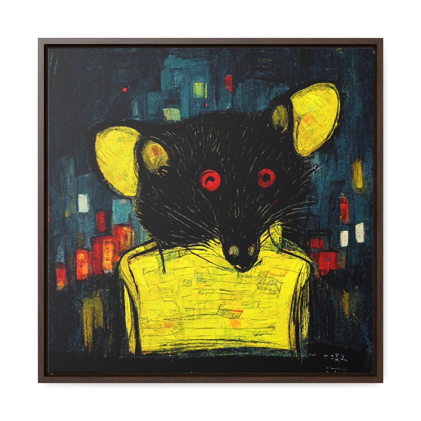 Urban Rat 7, Valentinii, Gallery Canvas Wraps, Square Frame