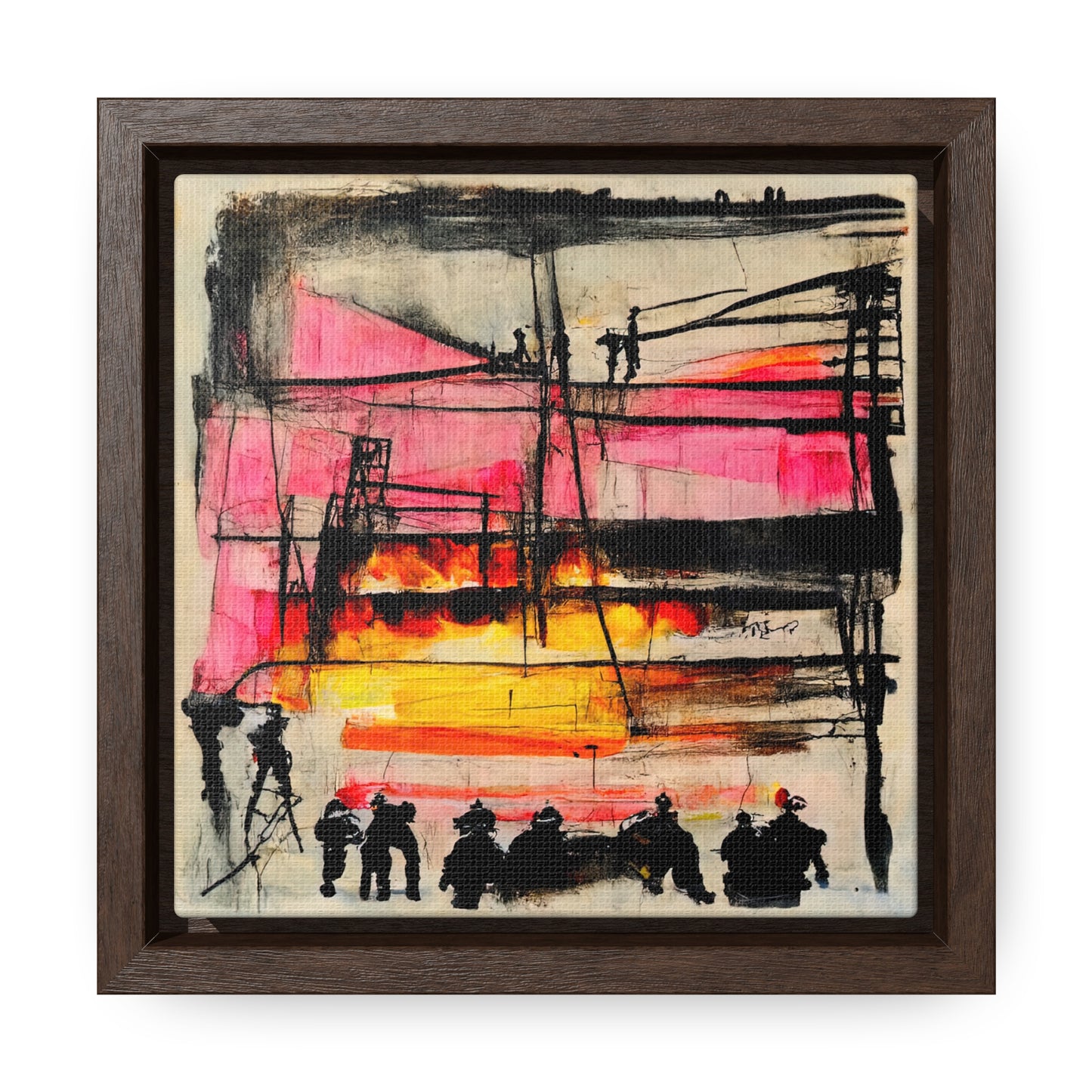 Land of the Sun 4, Valentinii, Gallery Canvas Wraps, Square Frame