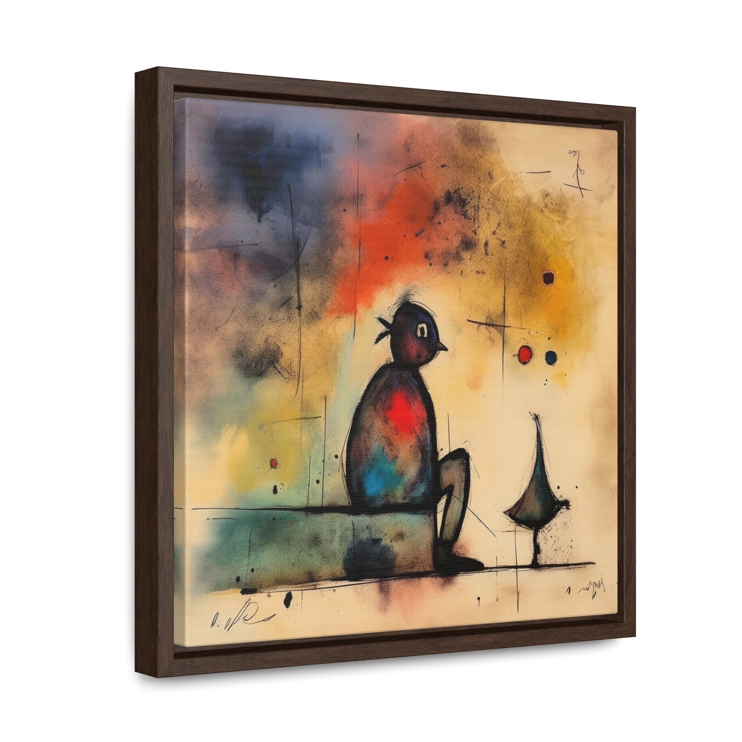 Sad Man 9, Gallery Canvas Wraps, Square Frame